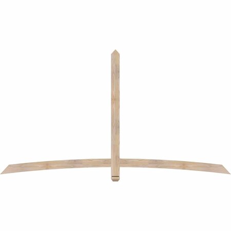 Ekena Millwork Bellingham Smooth Timber Gable Bracket, Douglas Fir, 96"W x 52"H x 1 1/2"D x 3 1/2"F, 13/12 Pitch GBW096X52X0204BEL00SDF